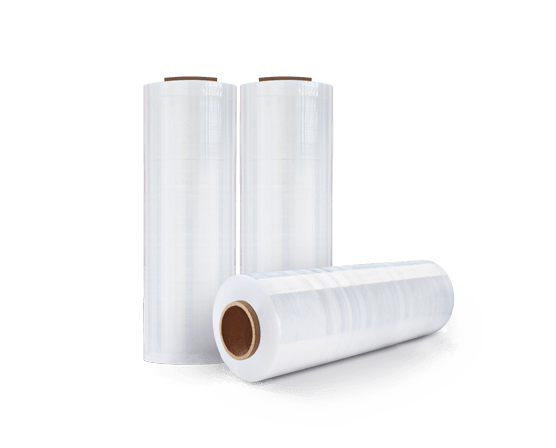 Rollos de película stretch transparente